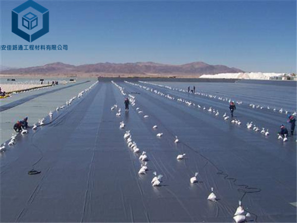 贮灰场防渗膜应用于陕西电厂建设工程